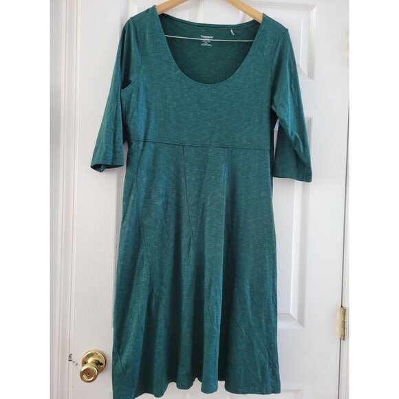 Toad And Co Forest Green Organic dress size Large sheath Outdoor Athleisure - Picture 2 of 6